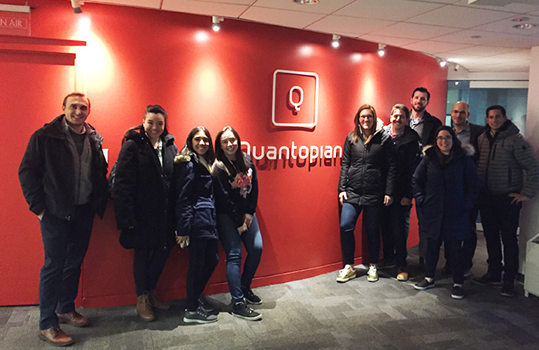 Tuck students visit Quantopian on career trek to Boston