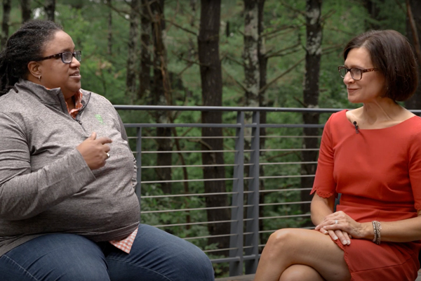Amy Mitson, co-executive director of Tuck Admissions, sits down with Dia Draper, assistant dean for Diversity, Equity, and Inclusion, to talk DEI and community at Tuck.
